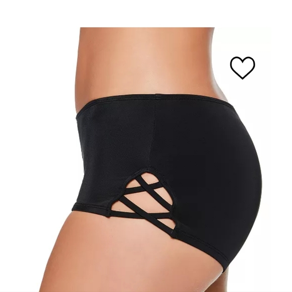 NWT black pushup bikini boyshorts - Picture 3 of 5